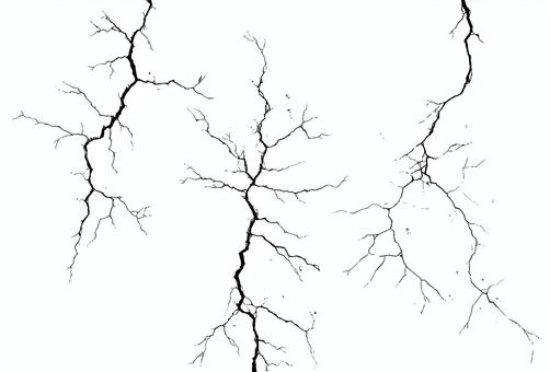 ひび割れモノクロイラスト：漫画背景素材 ひび割れ,クラック,割れ目,ひび,破損,破壊,モノクロ,白黒,漫画,背景のイラスト素材