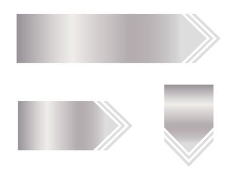 Illustration, arrow, frame, silver, 