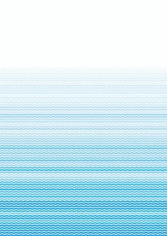 さざなみA4001 波,さざ波,小波,細波,なみなみ,にょろにょろ,曲線,くねくね,海,水のイラスト素材