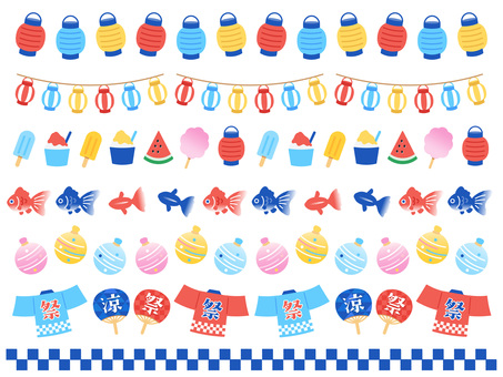 Illustration, summer festival, a festival, festival, 