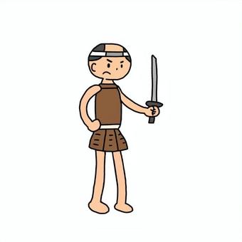 戦国の野武士 野武士,野伏,雑兵,侍,武士,武者,浪人,一揆衆,野盗,盗賊のイラスト素材