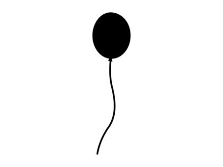 Balloon 1 silhouette monochrome, JPG, PNG and AI Balloon 1 silhouette monochrome, balloon, silhouette, monochrome, JPG, PNG and AI
