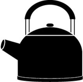 A kettle, a kettle, yakan, silhouette, JPG, PNG and AI