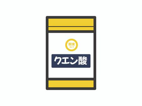 クエン酸02 クエン酸,掃除,日用品,掃除用品,アイコン,マーク,シンプルのイラスト素材