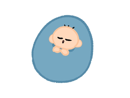 かわいい赤ちゃん 赤ちゃん,かわいい,手描き,子育て,新生児のイラスト素材