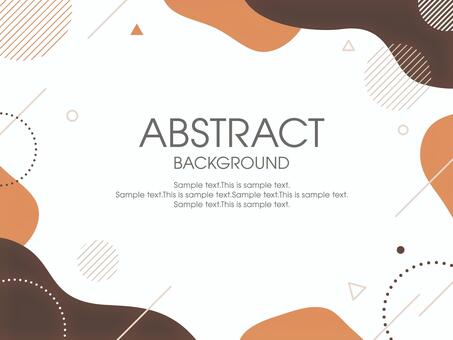 抽象的な背景（茶系） 幾何学,幾何学模様,抽象,フレーム,茶色,背景,流体シェイプ,ビジネス,枠,飾り枠のイラスト素材