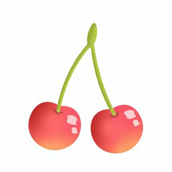 Cherry, cherries, simple, fruit, JPG, PNG and AI