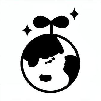 地球とエコのイラスト素材 エコ,エコロジー,sdgs,アイコン,環境,リサイクル,環境保護,ビジネス,グリーン,森林のイラスト素材