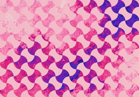 ピンクとブルーの分銅繋ぎマーブル ピンクとブルーの分銅繋ぎマーブル マーブル,分銅繋ぎ,パターン,幾何学,ウェーブ,波状,うろこ,背景,壁紙,ピンクのイラスト素材