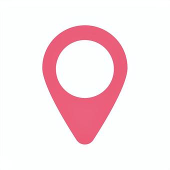 赤の位置情報マップピン 位置情報,地図,場所,マップ,ピン,マーカー,アイコン,シンプル,ポイント,マークのイラスト素材