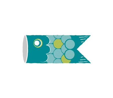 Carp streamer green, JPG and PNG Carp streamer green, carp streamer, children's fish, boys' festival, JPG and PNG