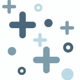 【そのまま使える】キラキラ5 キラキラ,効果,輝き,光,青,エフェクト,ポップ,＋,丸,あしらいのイラスト素材