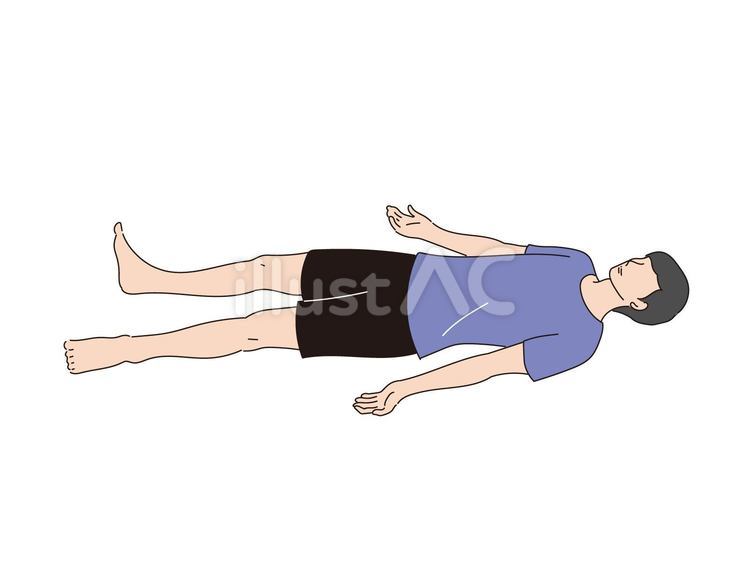 ヨガをする男性 ヨガ,男性,筋肉のイラスト素材