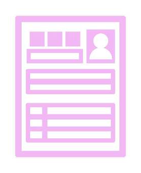 履歴書アイコン 履歴書,就職活動,就活,シンプル,個人情報,書類,証明写真,履歴,データ,挿絵のイラスト素材