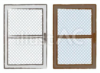 網戸のイラスト