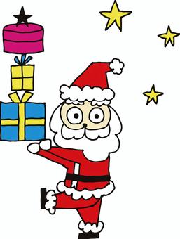 Santa Claus and presents, christmas, santa claus, present, JPG, PNG and AI