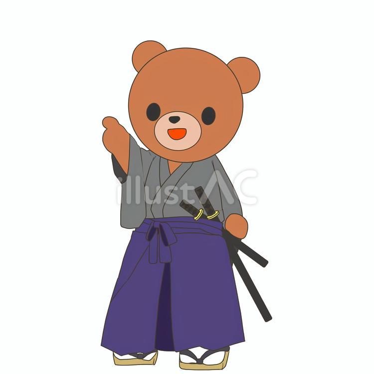 案内熊 熊,くま,クマのイラスト素材