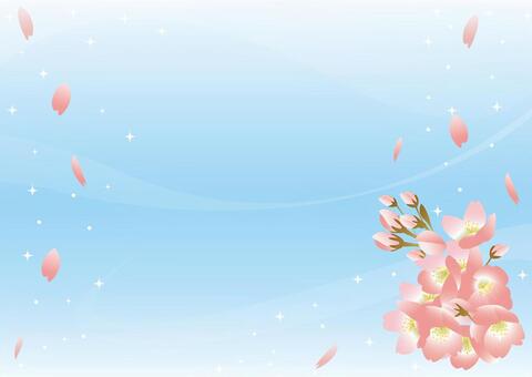 Illustration, cherry blossoms, background, wallpaper, JPG and AI