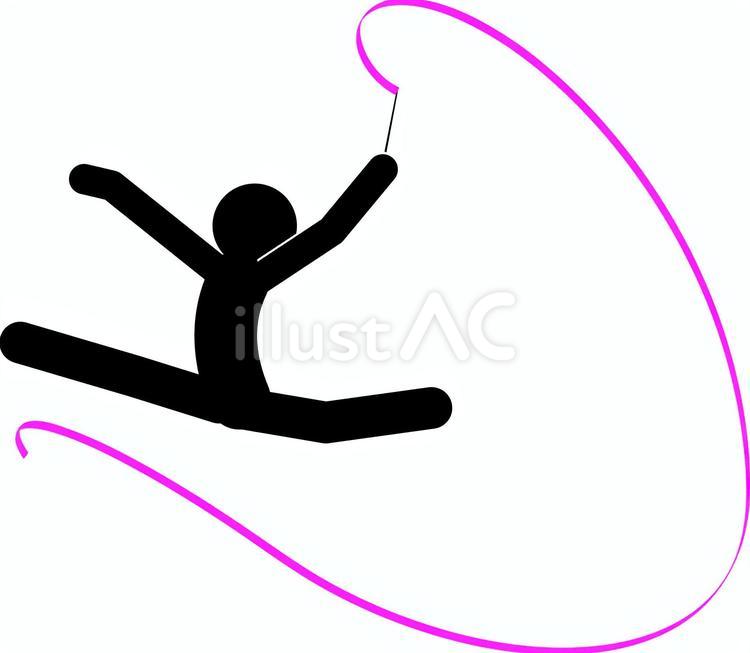 新体操 新体操,体操,競技のイラスト素材