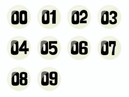 数字 数字,文字絵,マル,セット,フォント,宣伝用,お知らせ用,イメージ,pop調,手描きのイラスト素材