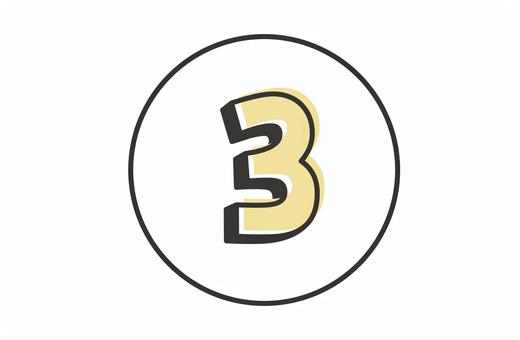 黄色い③アイコン 黄色い③アイコン 3,黄色,数字,アイコン,丸,番号,順番,順位,シンボル,マークのイラスト素材