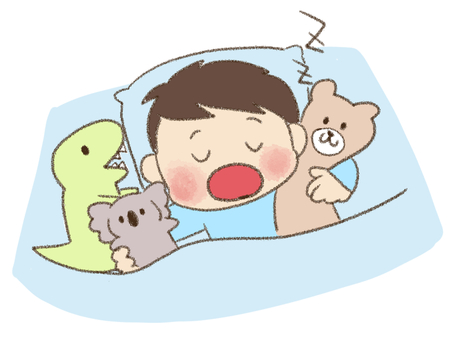眠る男の子 眠る男の子 視覚支援,お支度ボード,絵カード,スケジュール,子ども,男の子,おやすみ,眠る,すやすや,ねんねのイラスト素材