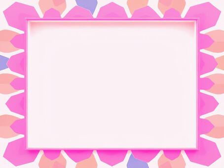 popや広告のフレーム枠の素材の背景画像 pop,広告,フレーム,ピンク,カラフル,幾何学模様,枠,コピースペース,テキストスペース,フリースペースのイラスト素材