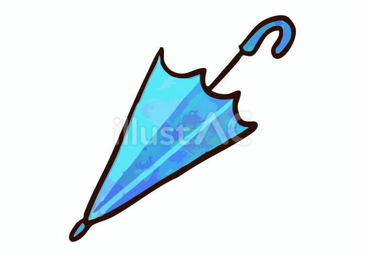 梅雨　傘　青 梅雨,雨,傘のイラスト素材