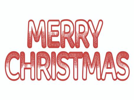 メリークリスマスの文字〜横ざらざら〜 メリークリスマス,merrychristmas,クリスマス,文字,透過,ざらざら感,中央,赤,英語,冬のイラスト素材