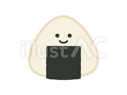 米_かわいい顔のおにぎり
