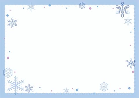 雪の結晶のフレーム01 雪の結晶のフレーム01 雪の結晶,自然,フレーム,冬,雪のイラスト素材
