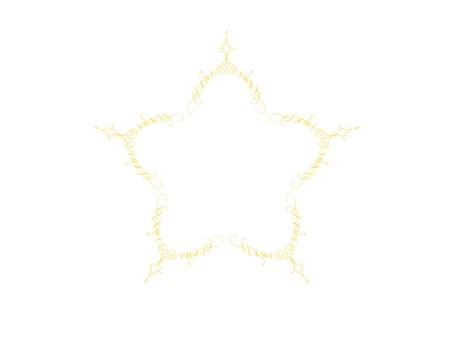 カリグラフィー風の星 星,カリグラフィー,夜のイラスト素材