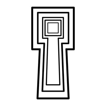 前方後方墳　古墳　手描き　イラスト 前方後方墳,古墳,歴史,墳墓,線画,手描き,イラストのイラスト素材