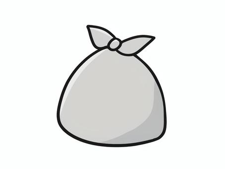 Illustration, simple, garbage bag, knot, 