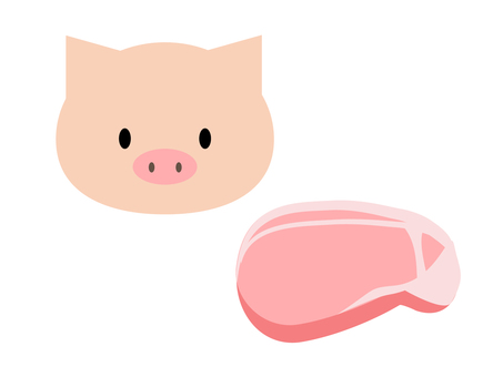 豚と豚肉