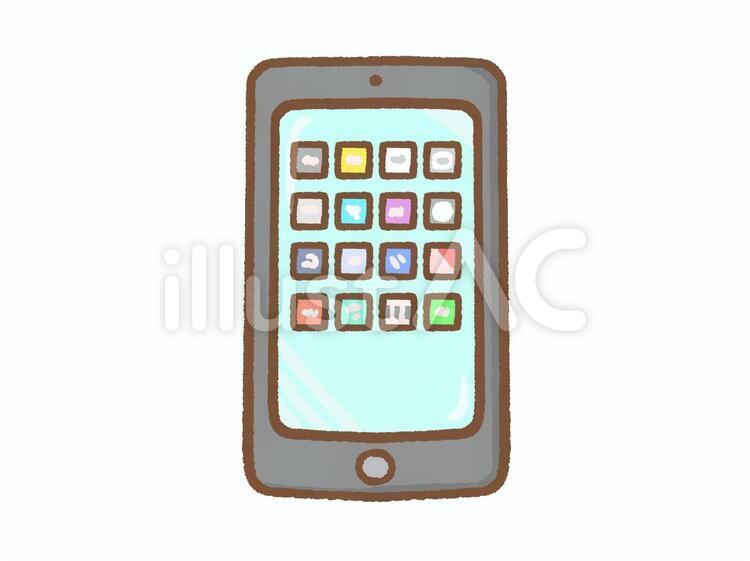 スマートフォン　黒 スマートフォン,携帯,スマホのイラスト素材