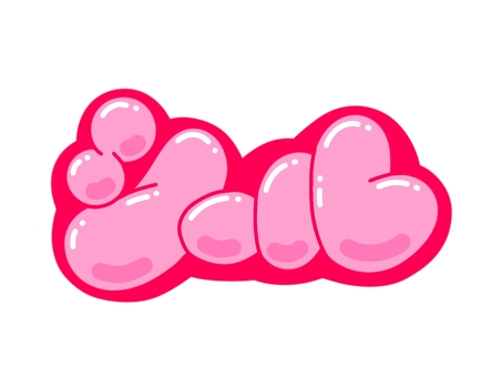 シール 文字,言葉,フォント,手書き風,販促,pop,見出し,丸文字,太字,シールのイラスト素材