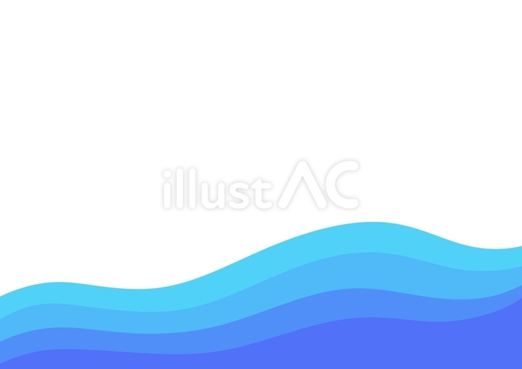 青いウェーブの背景 背景,メッセージカード,ポストカードのイラスト素材