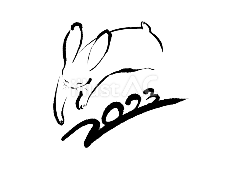 【正規品オラクルカード】シンプルな手描き線画イラストが可愛いうさぎの知恵のデッキ うさぎの連続一線画 かわいいうさぎ シンプル 手描き ベクター