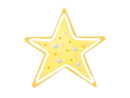 星のアイシングクッキー