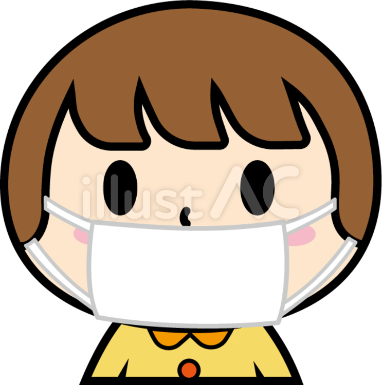 マスク 女の子 イラスト No 無料イラストなら イラストac