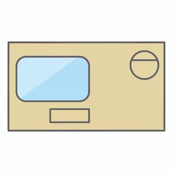 窓付き封筒 封筒,窓付き,手紙,書類,ビジネス,生活,督促,通知,領収書,請求書のイラスト素材