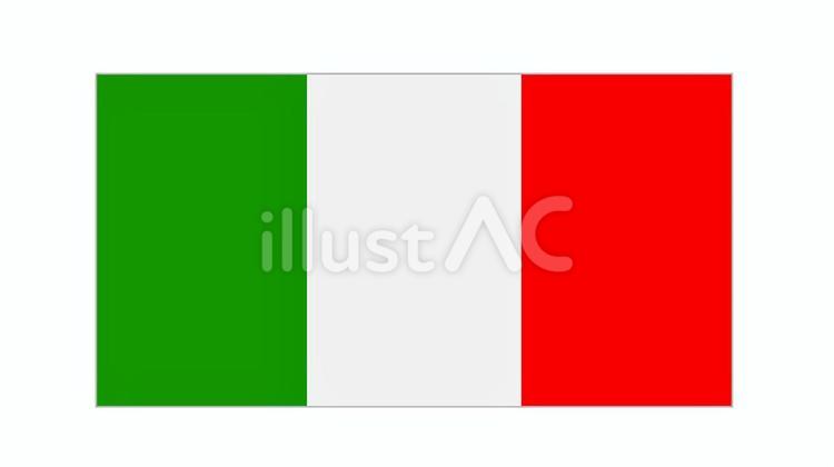 国旗　イタリア イタリア,国旗,伊のイラスト素材