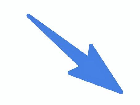 青の下降矢印 青の下降矢印 矢印,青,下降,下がる,急降下,値下げ,ダメージ,減る,減少,少ないのイラスト素材