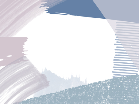 ピンク・青・グレーの刷毛で囲みフレーム フレーム,筆,背景,ブラッシュ,透明,透けてる,飾り枠,囲み,にじみ,白地のイラスト素材