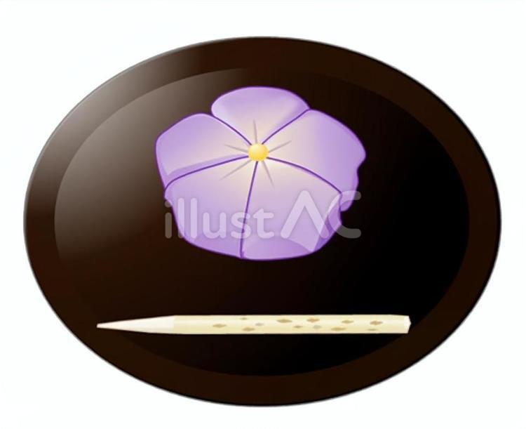 和菓子（桔梗） 和菓子,練り切り,桔梗のイラスト素材