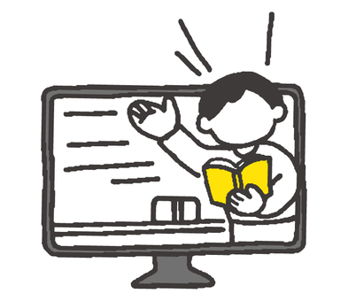 Illustration, sınıf, ders, açıklama, 