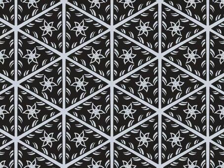 モノクロの和柄テキスタイル背景 モノクロ,背景,和柄,和風,テキスタイル,ファブリック,デザイン,壁紙,白,黒のイラスト素材