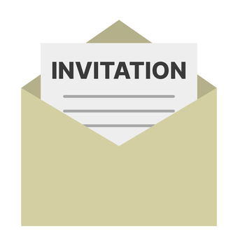 INVITATION INVITATION 招待状,手紙,レター,封筒,便箋,お知らせ,用紙,メモ,シンプル,イラストのイラスト素材