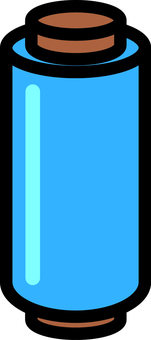 青のラップフィルムです。 青のラップフィルムです。 ラップフィルム,シンプル,荷崩れ防止,梱包,貨物,固定資材,荷役,作業,倉庫,物流のイラスト素材